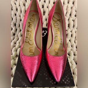 Sam Edelman Hazel Crinkle Pink Heels Size 10.5